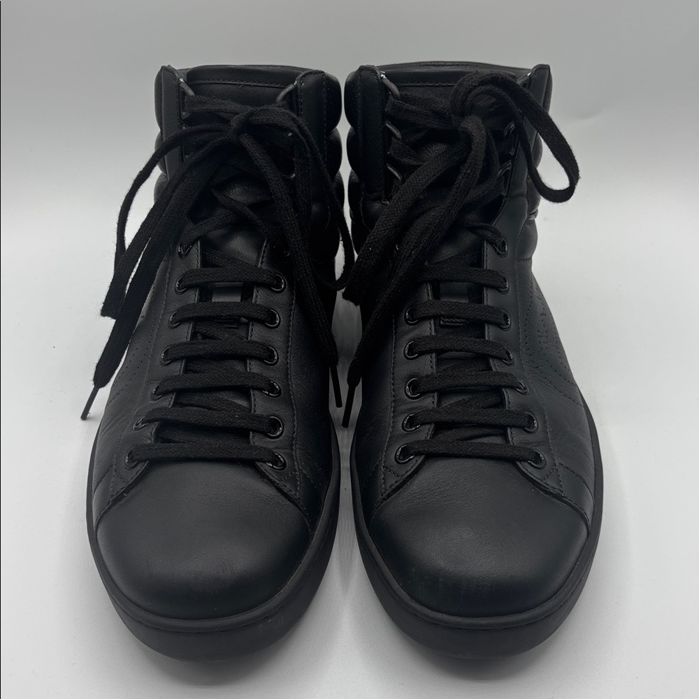 Gucci Ace High Top Sneaker Interlocking G Logo 8 - Picture 3 of 11